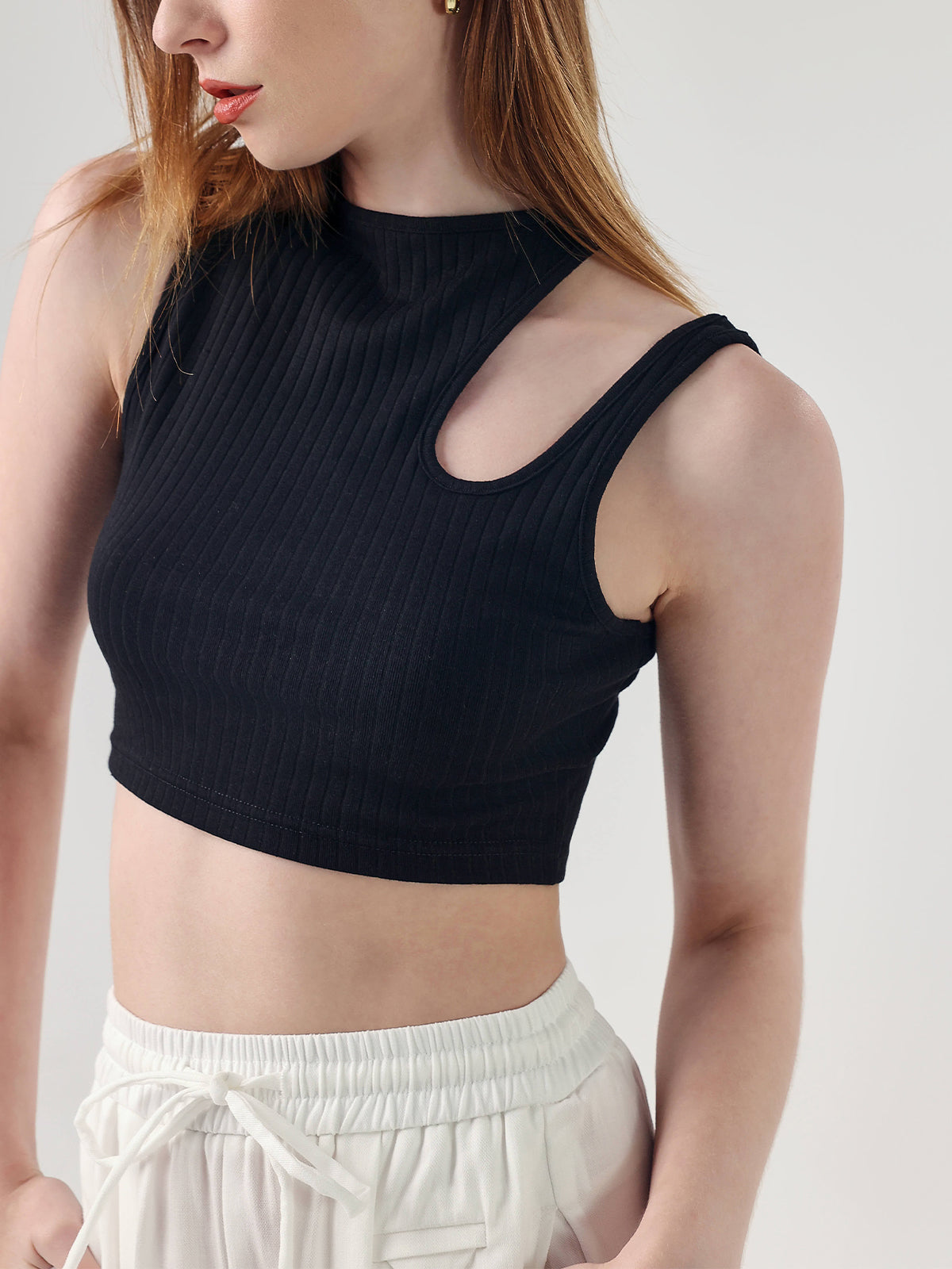Sunshine Cutout Cropped Tank