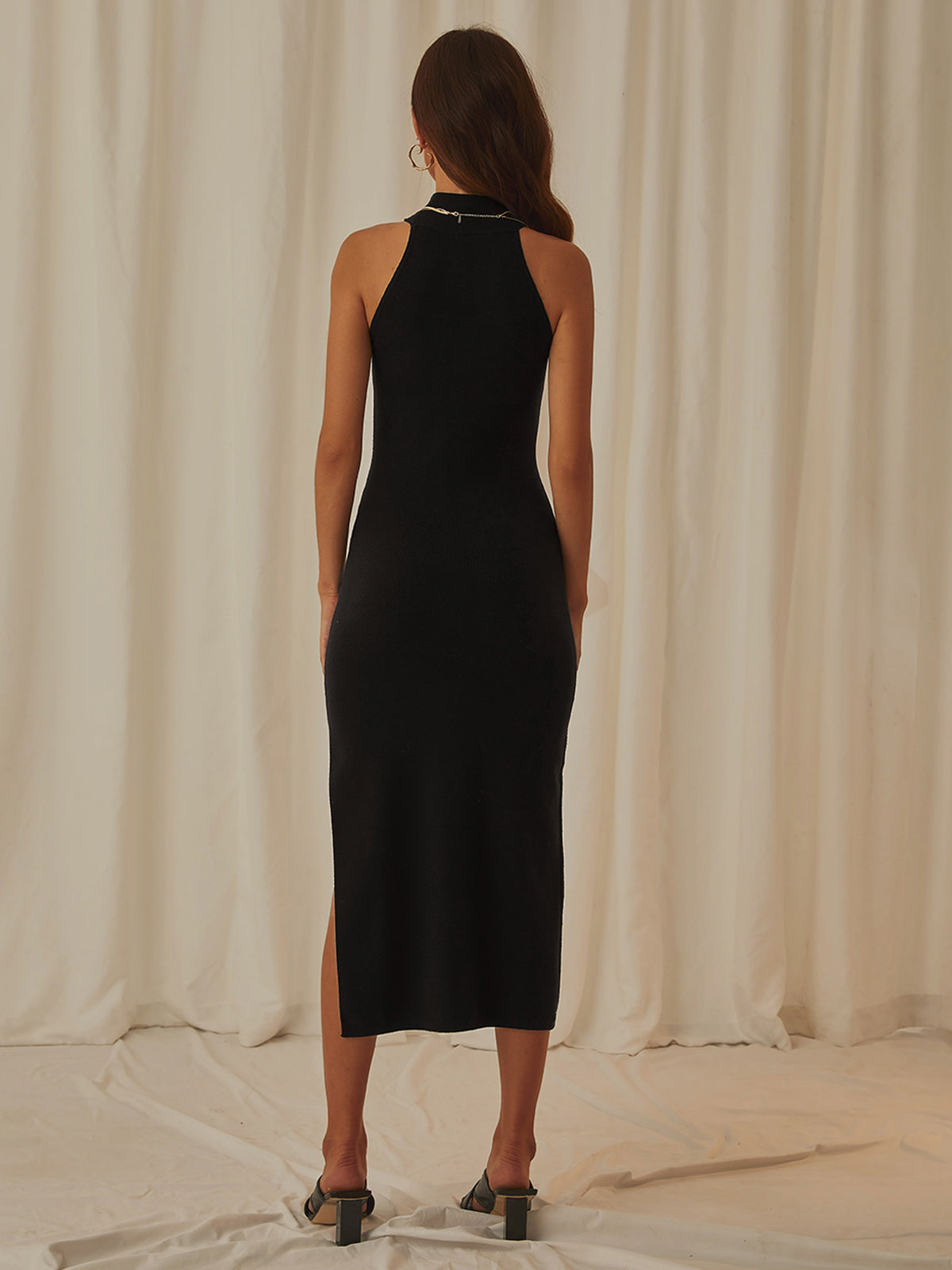 Turtleneck Halterneck Dress