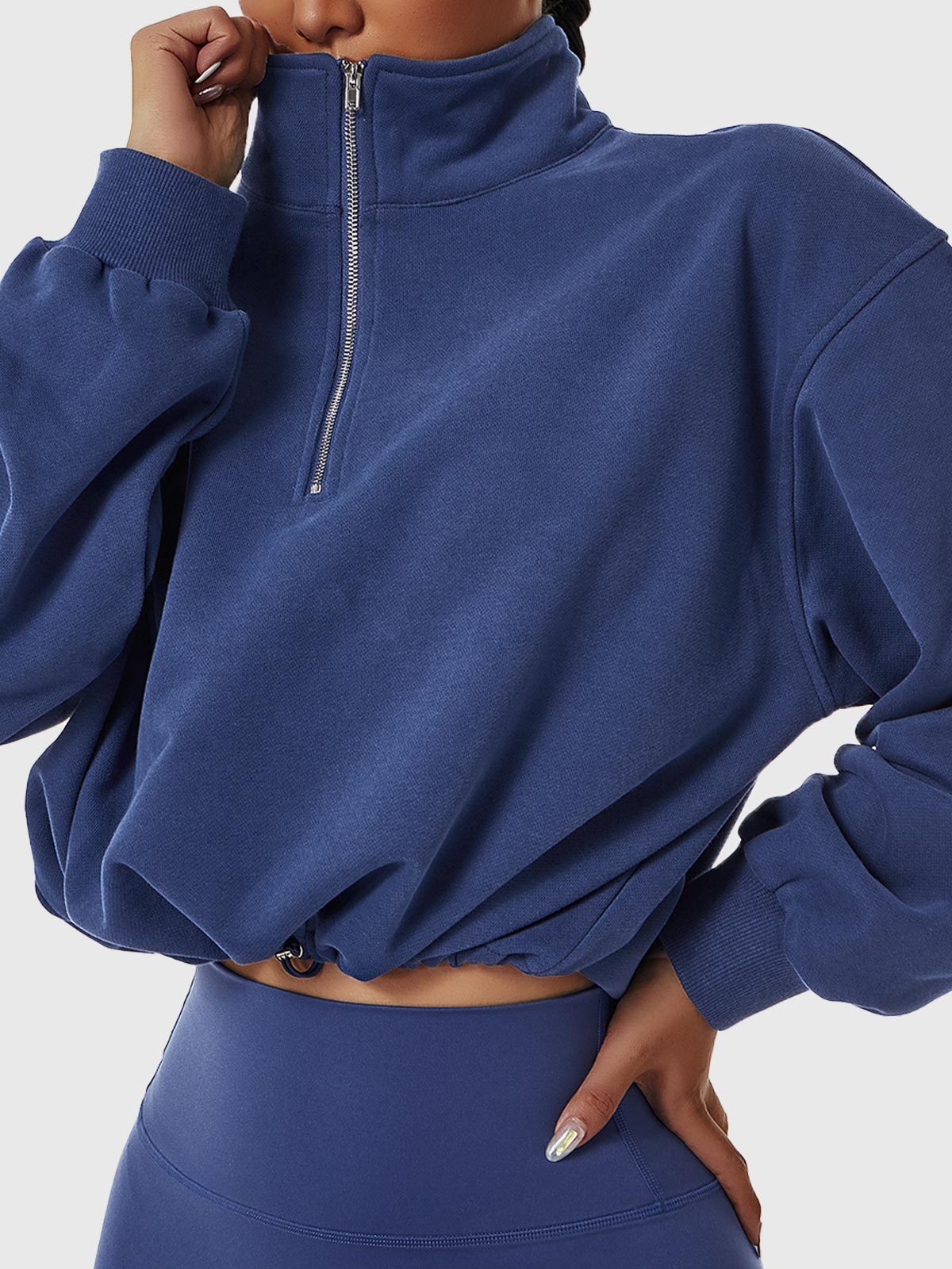 Terry Fleece ¼ Zip Sweatshirt