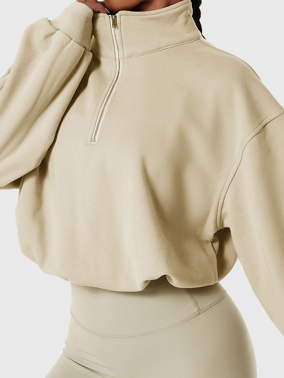 Terry Fleece ¼ Zip Sweatshirt