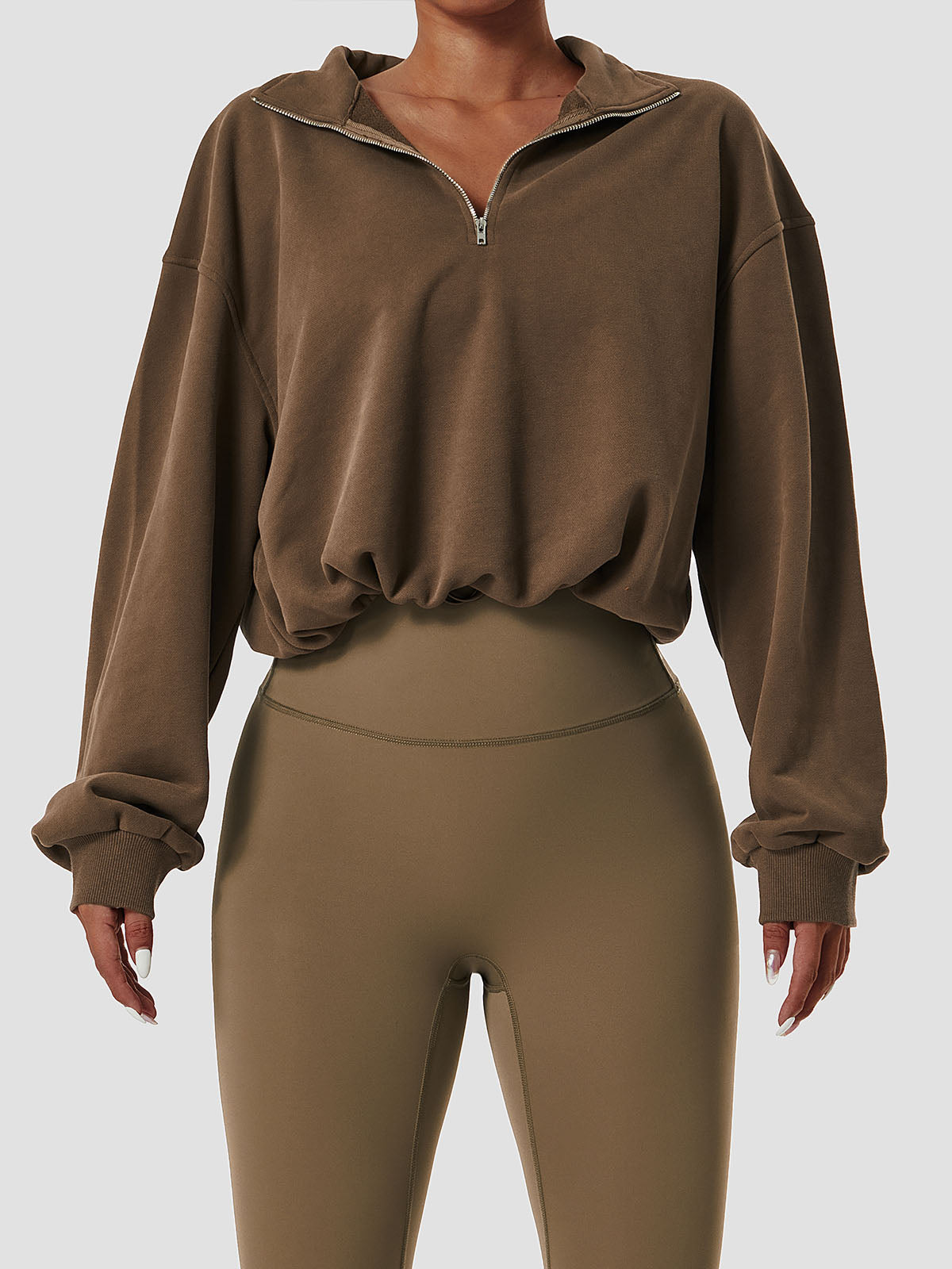 Terry Fleece ¼ Zip Sweatshirt