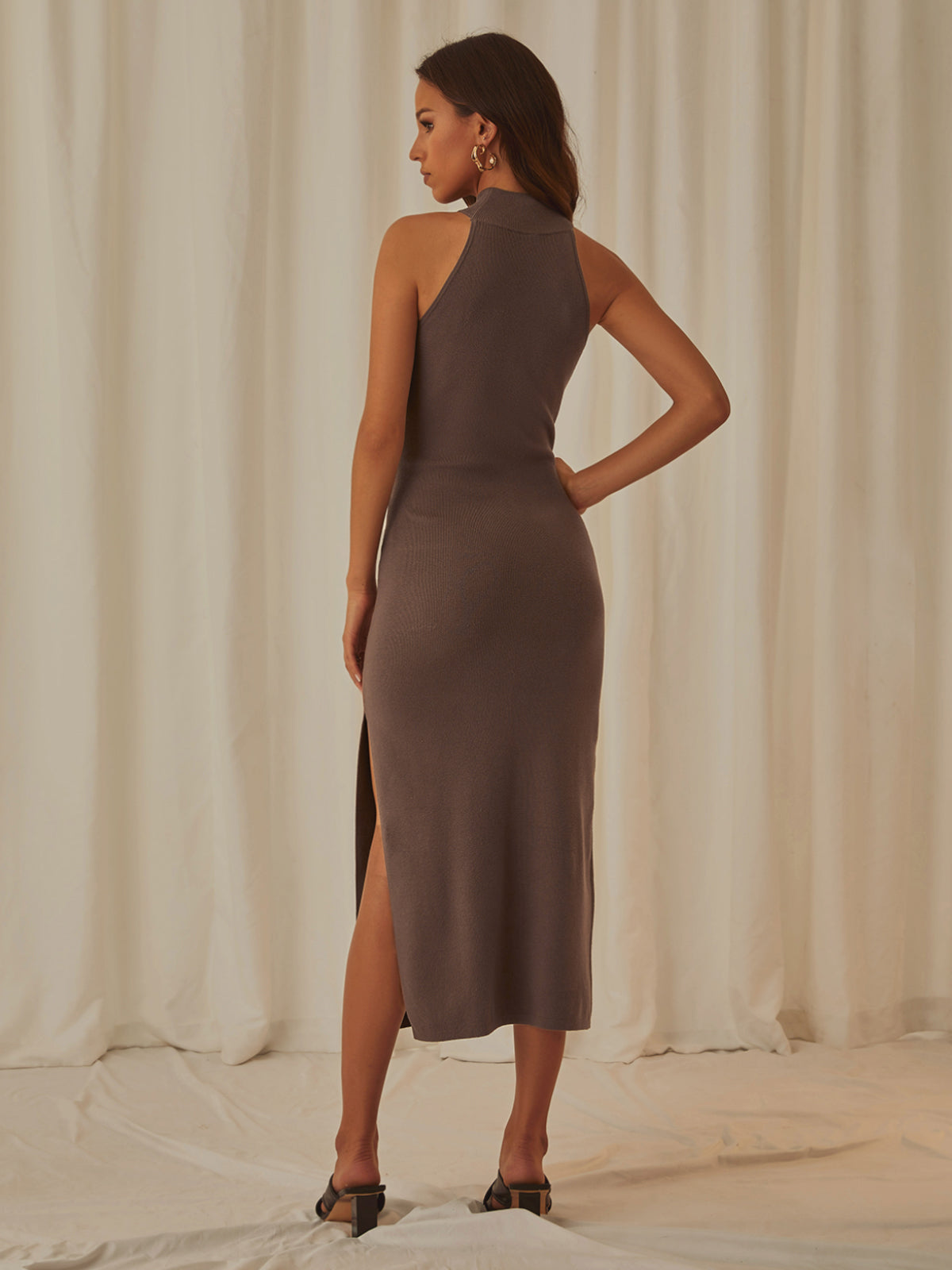 Turtleneck Halterneck Dress